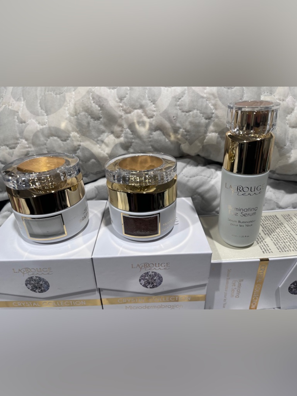 La Rouge Pierre Crystal collection set! Peeling gel, day, cream, eye serum